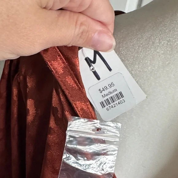 Jealous Tomato Rust Animal Print Blouse - Picture 9 of 14